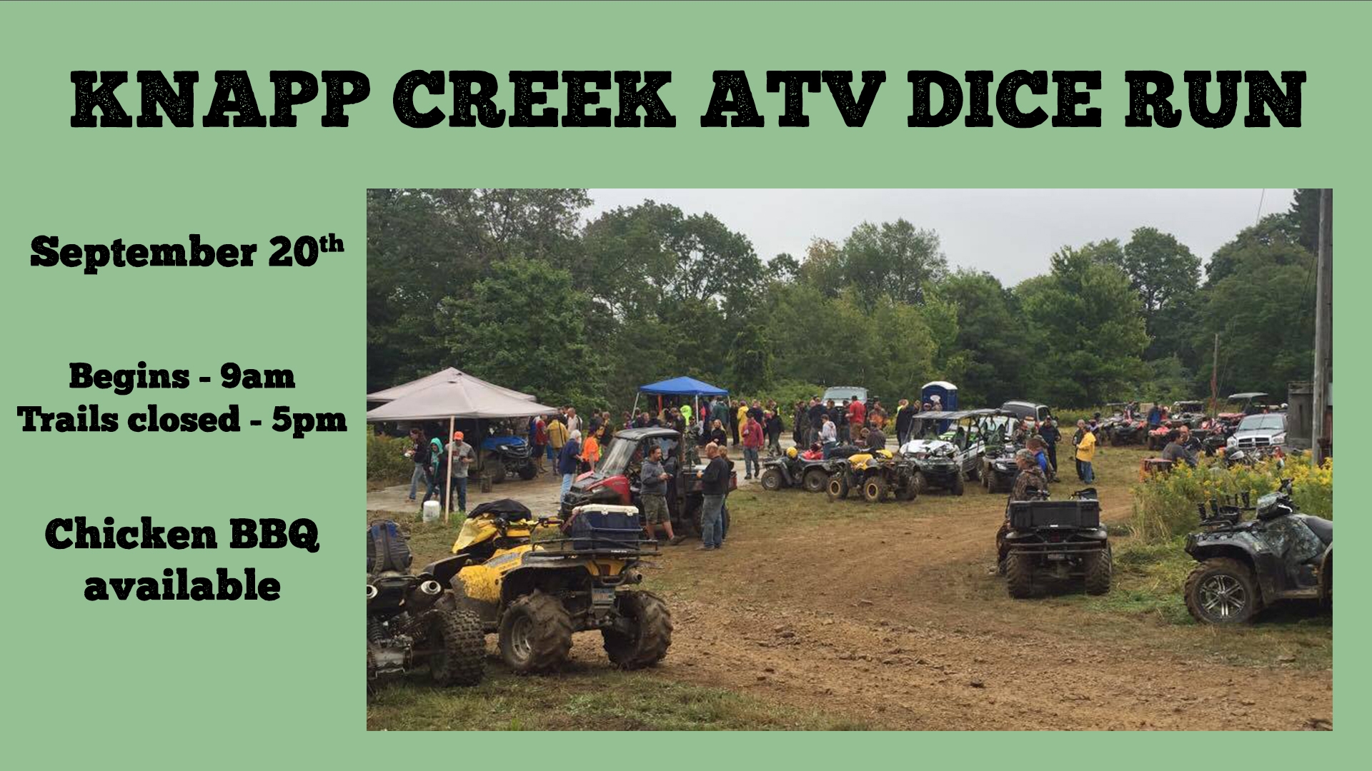 Knapp Creek Dice Run