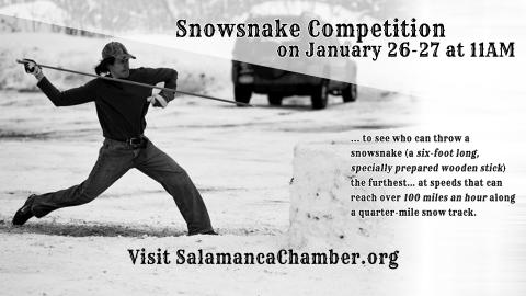 Snowsnake competition on January 26-27, 2013