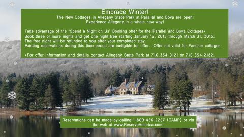 Check out the new cottages and enjoy a free night!