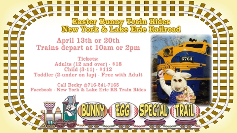 Easter Bunny Train Rides in Gowanda