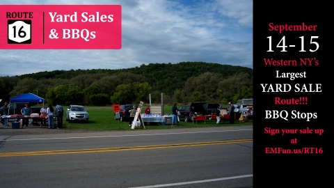 Sign up for the Rt. 16 yard sale event