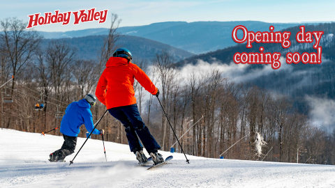 Holiday Valley Opening day coming soon!