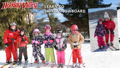 Learn to ski or snowboard at Holiday Valley