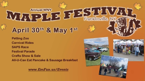 Maple Festival April 30th & May 1st