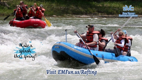 Make a splash this spring! EMFun.Us/Rafting