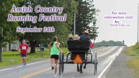 Amish Country Running Festival, For more information visit: AmishTrail.com