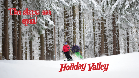 The Slopes are Open at Holiday Valley!