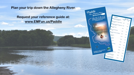 Request Paddle The Allegheny River Rack Card