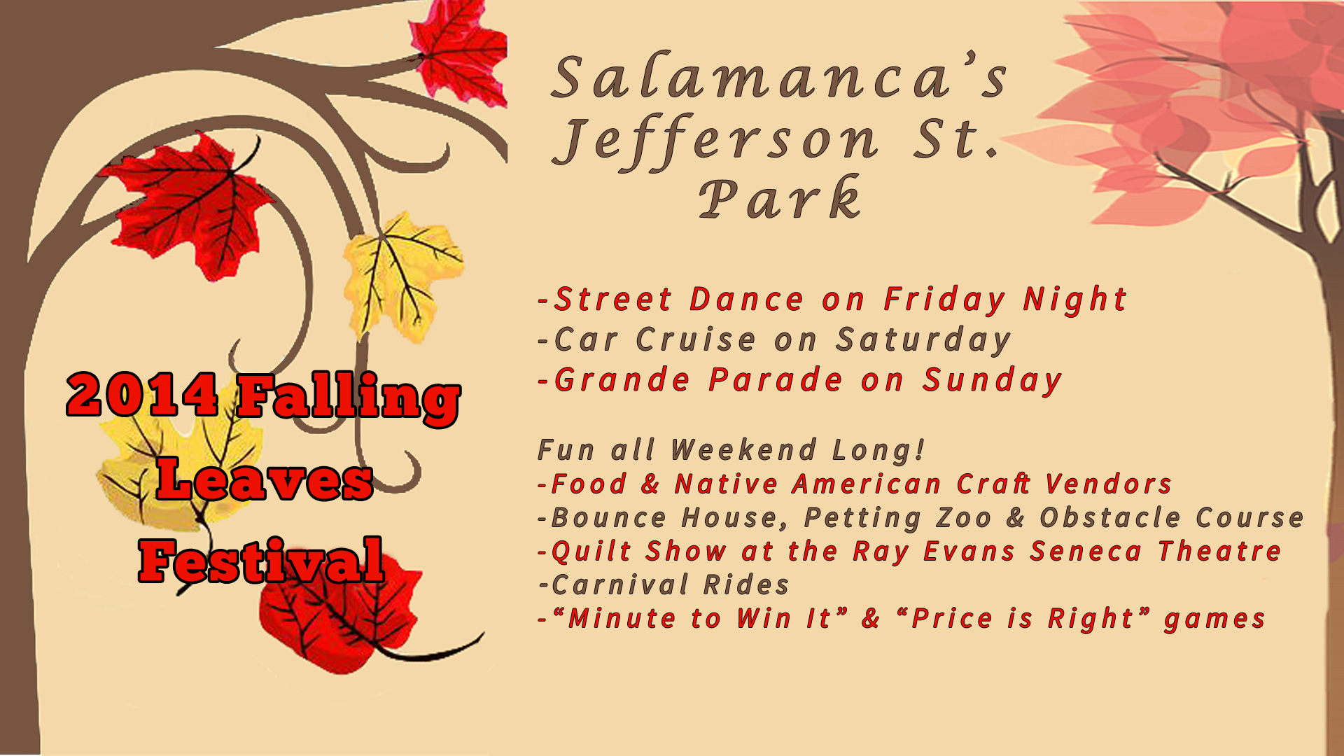 Salamanca's Falling Leaves Festival