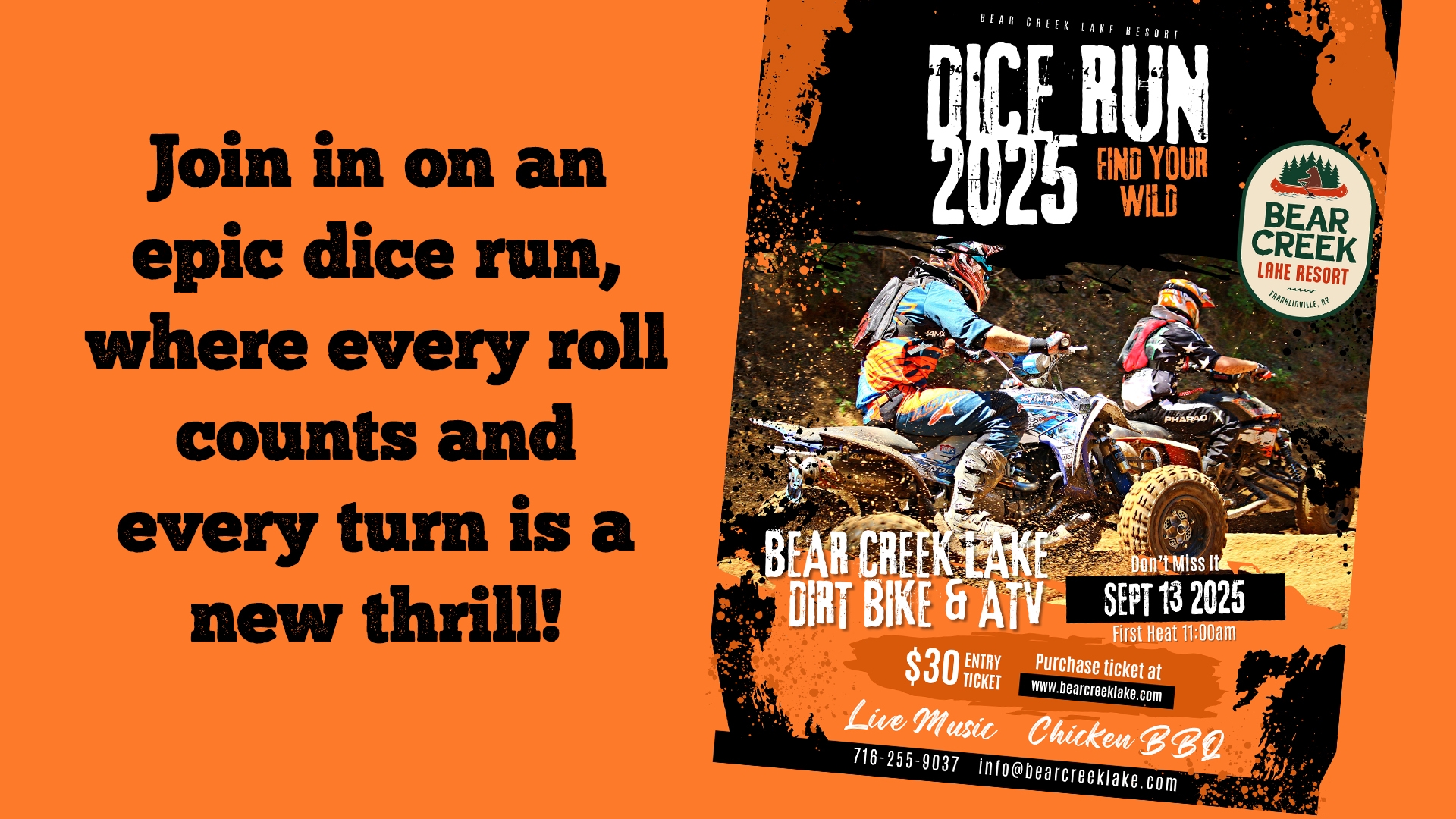 Bear Creek Dice Run 2025