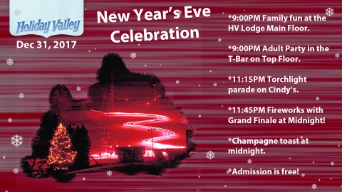 Holiday Valley's Torchlight Parade and 2017 NYE Celebration