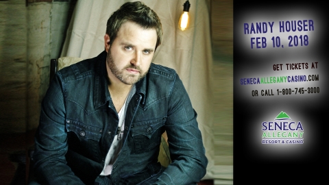 Randy Houser performs at the Seneca Allegany Resort and Casino