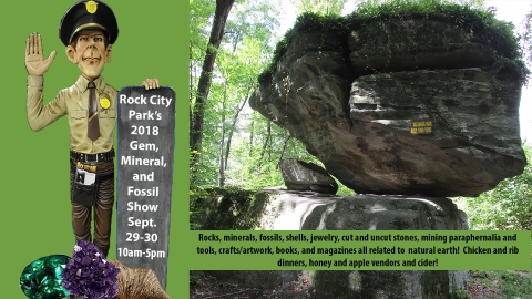 2018 Gem, Mineral, Fossil Show at Rock City Park 