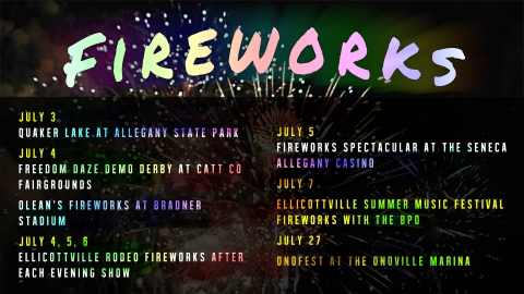 2019 list of places to see fireworks