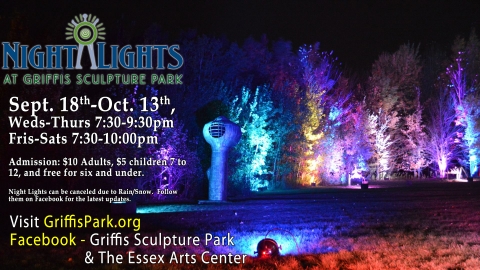 Griffis Sculpture Park Night Lights 