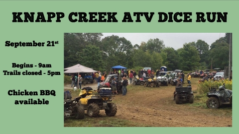 Knapp Creek VFD ATV Dice Run, September 21